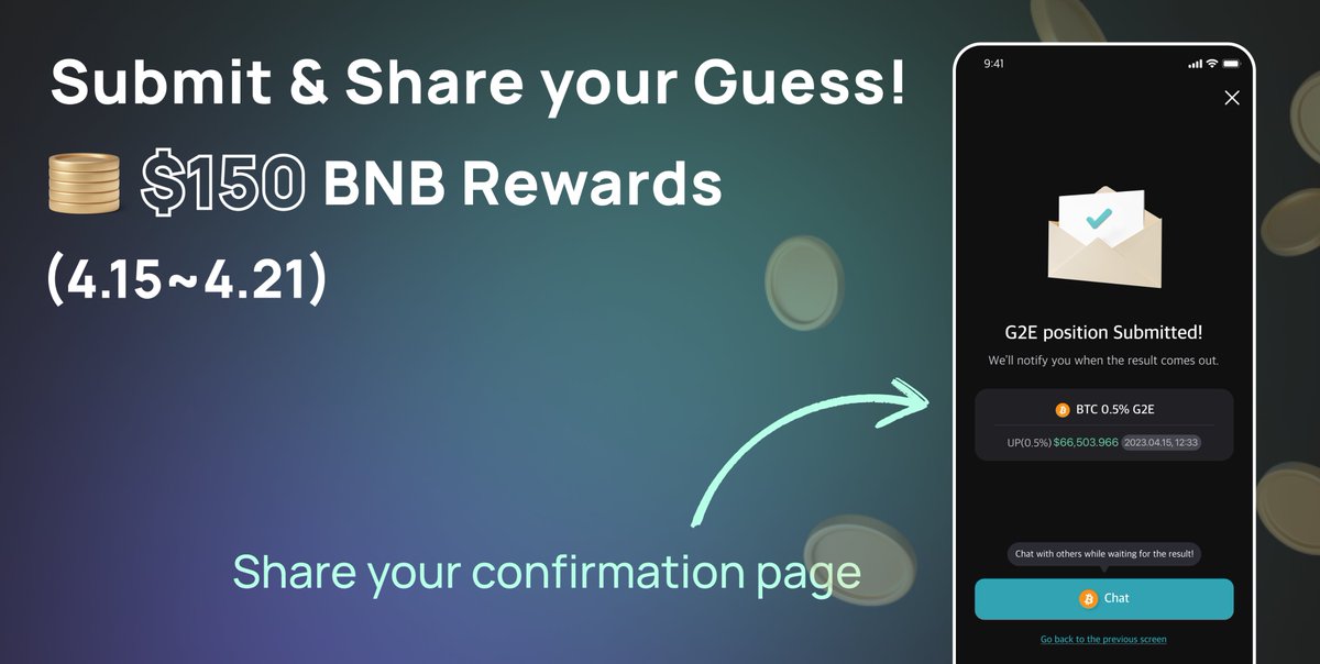 [EVENT] Submit & Share your Guess! $150 $BNB Rewards (4.15~4.21)🤓

Here’s how:
✅ Submit your Guess! (EVERY DAY) bit.ly/3Q3AEB0
✅ Share your confirmation page, including hashtags #XRADERS_G2E #Guess2Earn #G2E #XREarlybirdAirdrop
✅ Like❤️& RT🔄

⚡️Remember, the more…