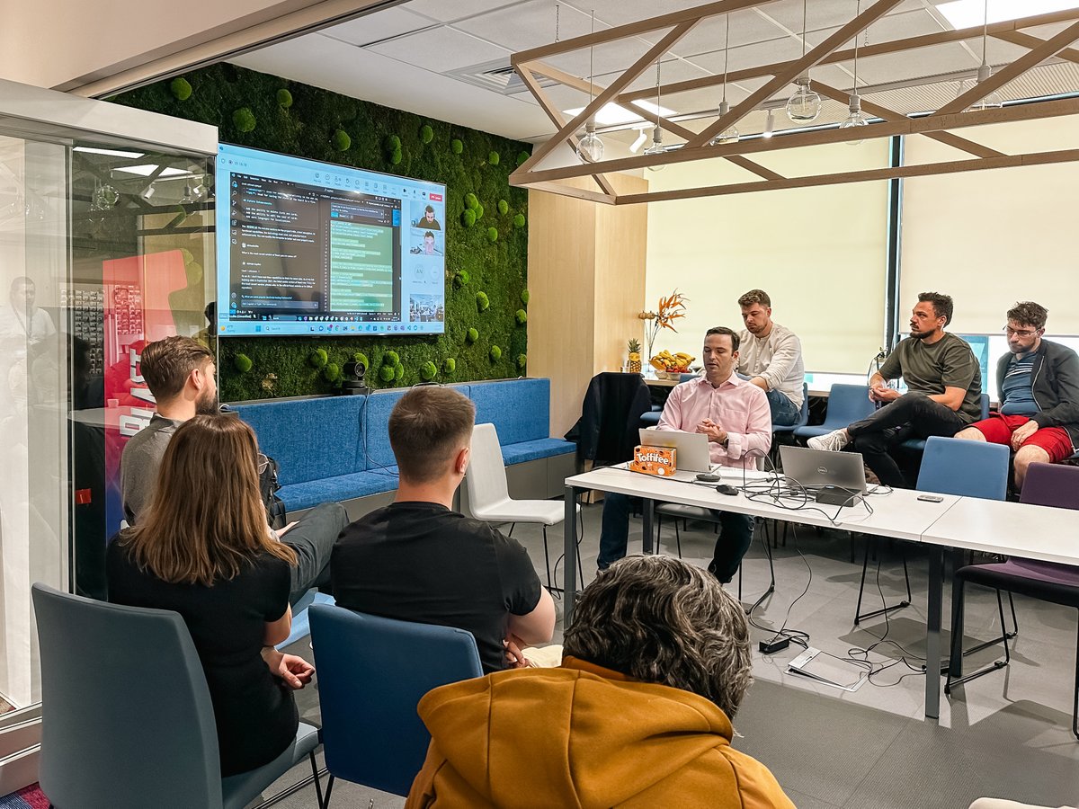 Exciting times at our latest Lunch & Learn💡gathering. We took a tech walk into the world of #GitHub #Copilot, learning about its vast capabilities. But it wasn't just about learning, it was also about enjoying a relaxed and casual skills exchange session.

#LunchAndLearn