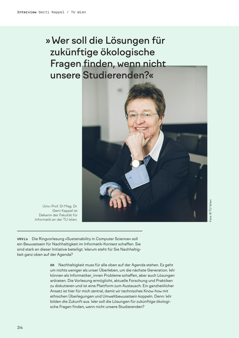 TU Wien-Dekanin Gerti Kappel ist für unsere neue Broschüre Rede & Antwort gestanden.🙏Sie liefert fundierte, zukunftsweisende Ansätze zu Themen wie #Nachhaltigkeit im Informatik-Kontext & #Chancengerechtigkeit im Forschungsbetrieb. Nachzulesen➡️vrvis.at/fileadmin/user…
@tu_wien