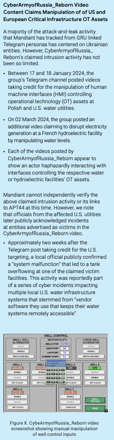 Interesting new Mandiant report. Shows that GRU-linked hackers may have messed with control systems at water utilities in the US & Poland (17-18 Jan), and credibly claimed (2 Mar) to have interfered with a dam in France. This is not normal. services.google.com/fh/files/misc/…