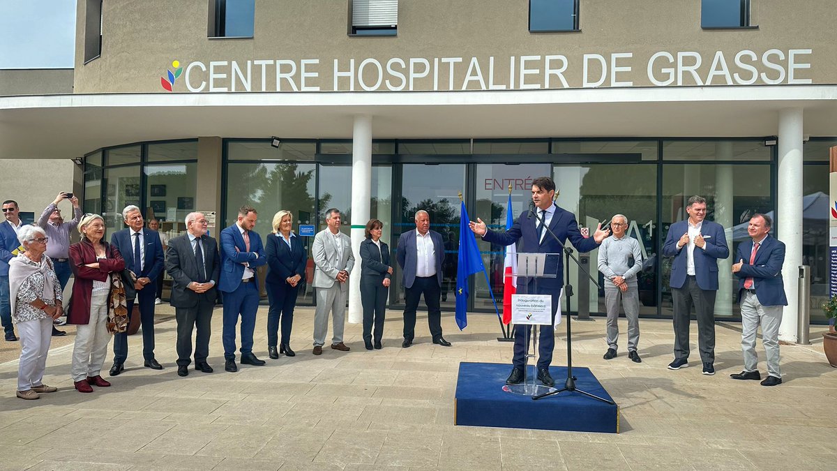 Inauguration de la première phase des travaux de modernisation de l'hôpital de Grasse @MTabarot @PhilippeTabarot @villedegrasse @comagglo Une étape majeure pour offrir des soins de qualité aux habitants. Bravo à tous les acteurs impliqués dans ce projet ambitieux. #Santé #Grasse