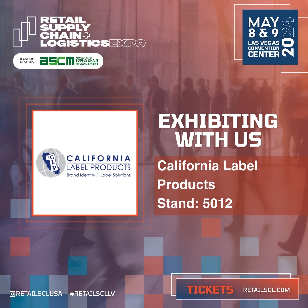 RetailSCL_USA's tweet photo. California Label Products is an exhibitor! ๐
Secure your ticket to the Las Vegas Convention Center on May 8th & 9th! Use code: ๐๐๐๐๐๐ข๐ฅ๐ก๐๐๐ญ๐ฌ๐ฌ so you can get yours for FREE: https://t.co/ZTd3F9DW4Z ๐ซ
Find out more: https://t.co/Vlw8DHROsD
#RetailSCLLV๐ https://t.co/mbGqmBO8L2