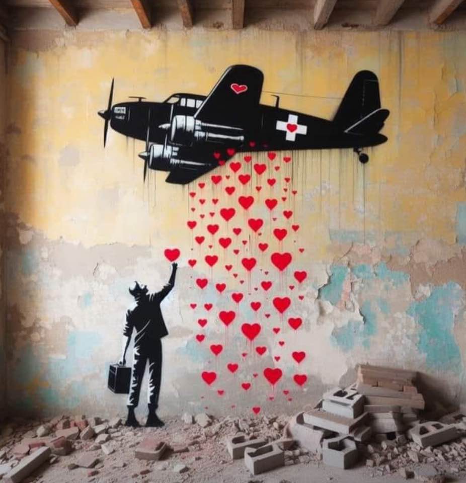 basta così! sempre l'amore e mai più la guerra! 🩷🩵🩶