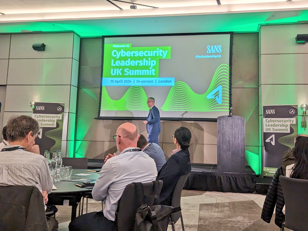 Looking forward to a day of great talks at @sansemea Cybersecurity Leadership UK Summit. 

@ciaranmartinoxf kicking us off.

#secleadershipuk