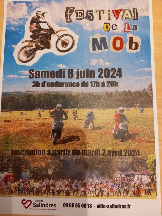 com_30340's tweet photo. Les inscriptions pour le Festival de la Mob 2024 sont ouvertes ! Celui-ci se déroulera le samedi 08 juin 2024.Formulaire d'inscription sur : https://t.co/RTl9JzdHK4 par le Comité des Fêtes de Salindres (petite restauration sur place ) https://t.co/TpGYHZVt69