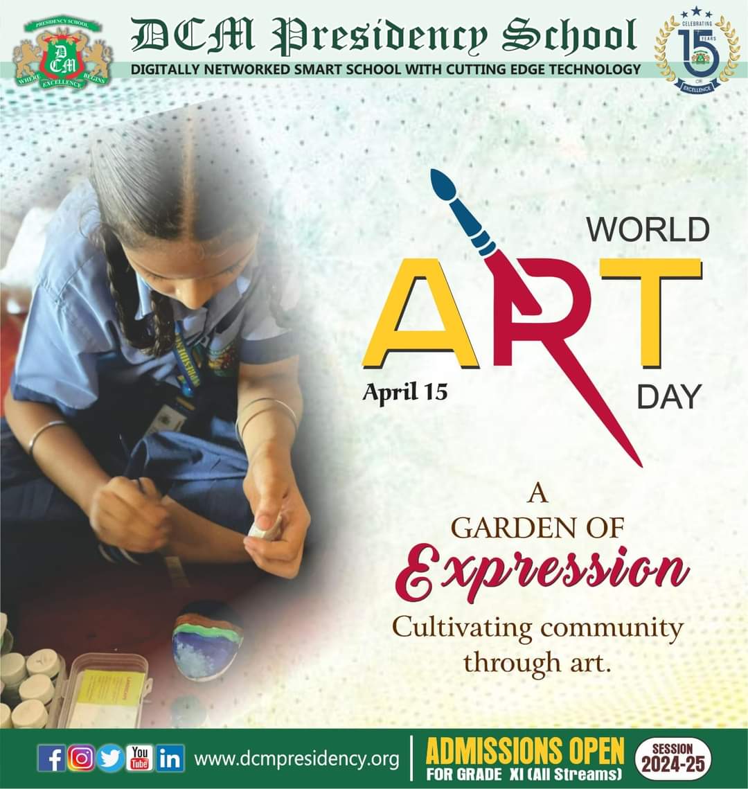 'Every human is an artist. The dream of your life is to make beautiful art.' — Don Miguel Ruiz. #BestSchoolInLudhiana #DCMP #art #worldartday