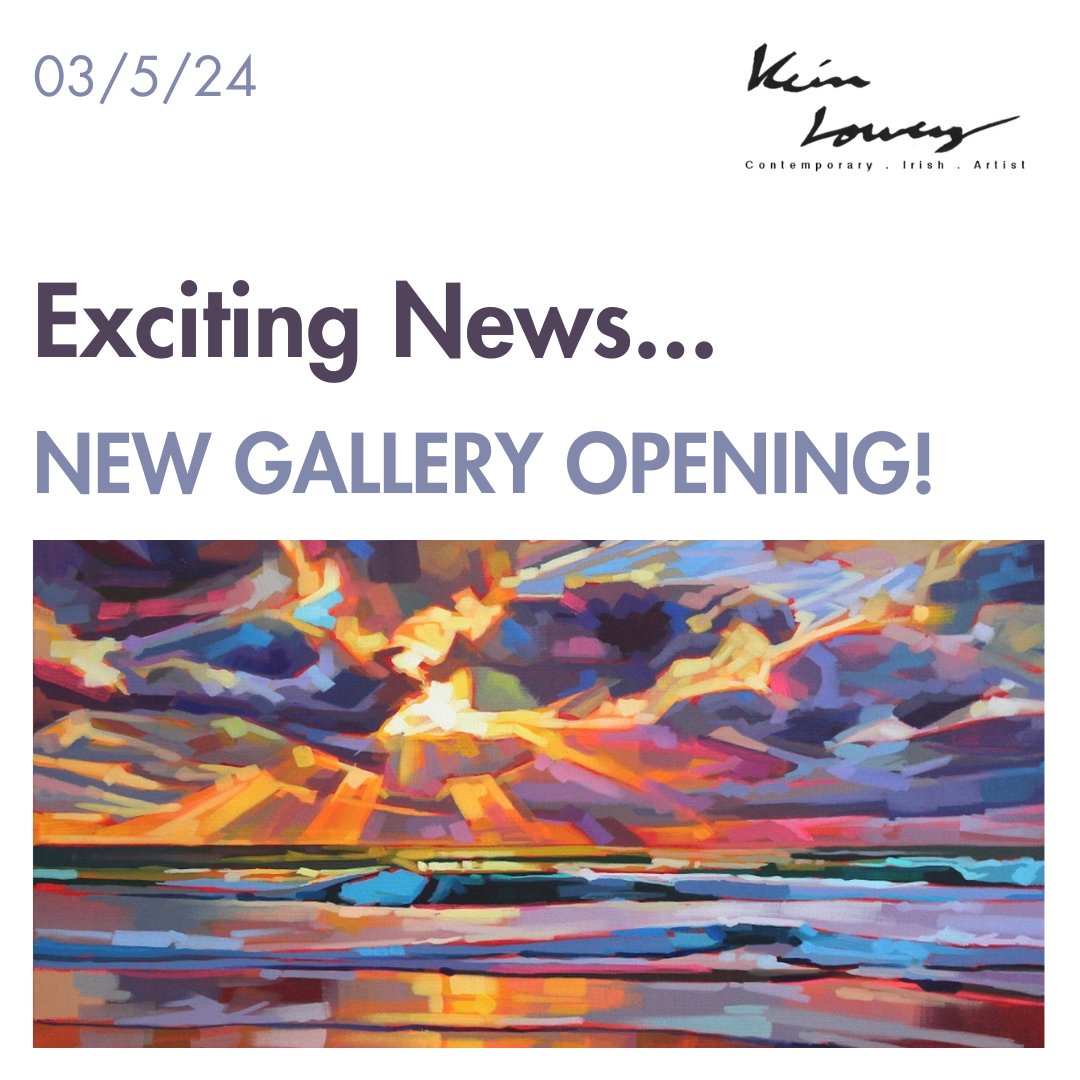 I am delighted to share the exciting news of my new Gallery & Studio! It's been an incredible journey of hard work and dedication and I am overjoyed to see this dream come to life in the heart of Bundoran. Join us May 3rd at 6.30 for an evening filled with art and celebration🎉