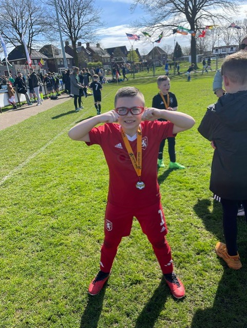 Well done to this pupil, participating in a football tournament in Holland over the Spring break!