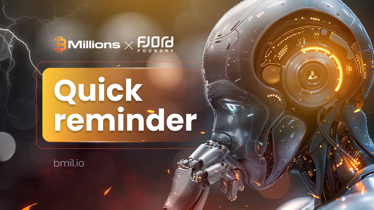 _BMillions_'s tweet photo. 👐🏽 A kind friendly advice.

Please, don’t forget to redeem your tokens on @FjordFoundry.

Your $BMIL is waiting for you, don’t leave it hanging! 🪂💌

#bmil #crypto #lbp https://t.co/235lWYvBjk