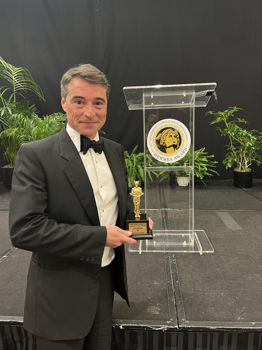 EGAHermes Best Voice Performance in an Animated Series winner in Hollywood. Thank you to <a href="/_TheVSIGroup/">_TheVSIGroup</a> , @benelliotvoices, <a href="/hellohobsons/">hellohobsons</a> and everyone who has supported me on this journey and to my angels in the city of angels. 🎭🏆