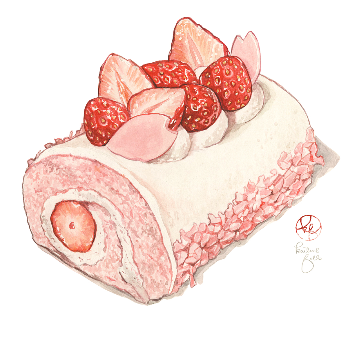 桜ろーる様 パティシエによる【桜ロールケーキの作り方】〜母の日〜How to cook