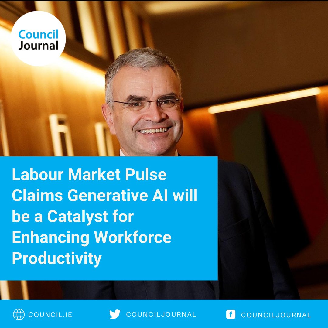 Labour Market Pulse Claims Generative AI will be a Catalyst for Enhancing Workforce Productivity Read more: council.ie/labour-market-… #AI #Technology #Microsoft #LinkedIn