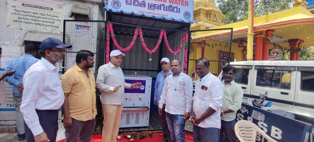 Sir 
HMWSSB provided Free drinking water supply kiosk at Borabanda busstop and Erragadda bus stop 
GM6,HMWSSB