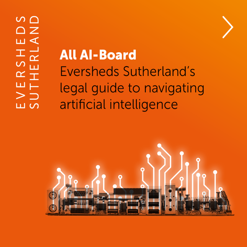 ESgloballaw's tweet photo. 📣 New guide: As more companies get on-board with new #AI systems, it is important to carefully consider the risks associated with their development and use. All AI-Board is our new legal guide to navigating AI, offering bite-sized, Board-level insights on the key legal issues.
