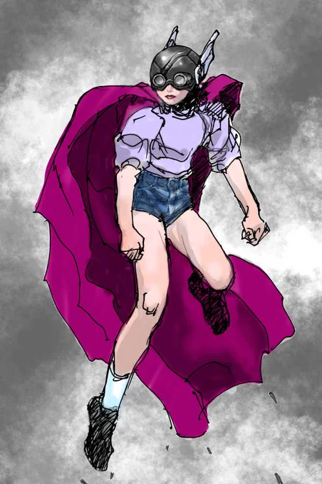#一次創作作家のファンアート ファンアートで描きたいのは『パーマン』くらいかな… バッジを描くのは面倒なので省略しました。その辺り「自分の気分の赴くままに描きたい」という一次創作作家の我儘なところ。キャラデザとかあまりにも細かく決まっていると手を縛られるようで窮屈なんですよね。 