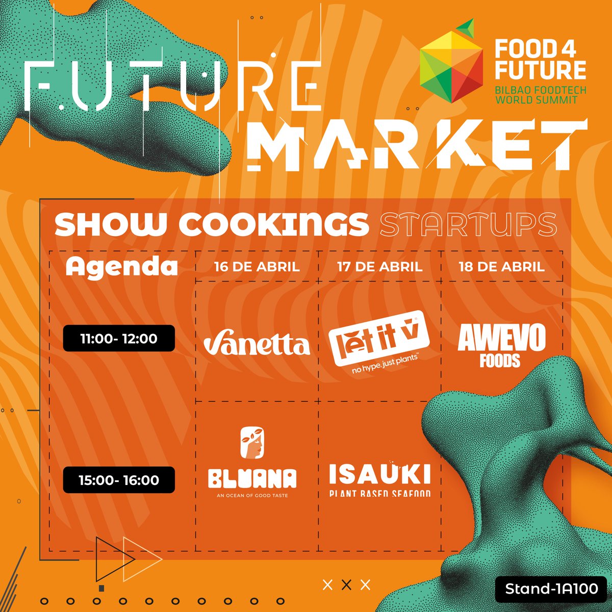 kmzerohub's tweet photo. 📆AGENDA #SHOWCOOKINGS ¡Descubre el futuro de la alimentación en el @expofoodtech de Bilbao! Únete a KM ZERO e @ICEX_ del 16 al 18 de abril y disfruta de emocionantes #showcookings en el FutureMarket.
🛒Visita el stand 🔴 1A100 del #FutureMarket
#innovación #foodtech https://t.co/Rn8EzRp6He