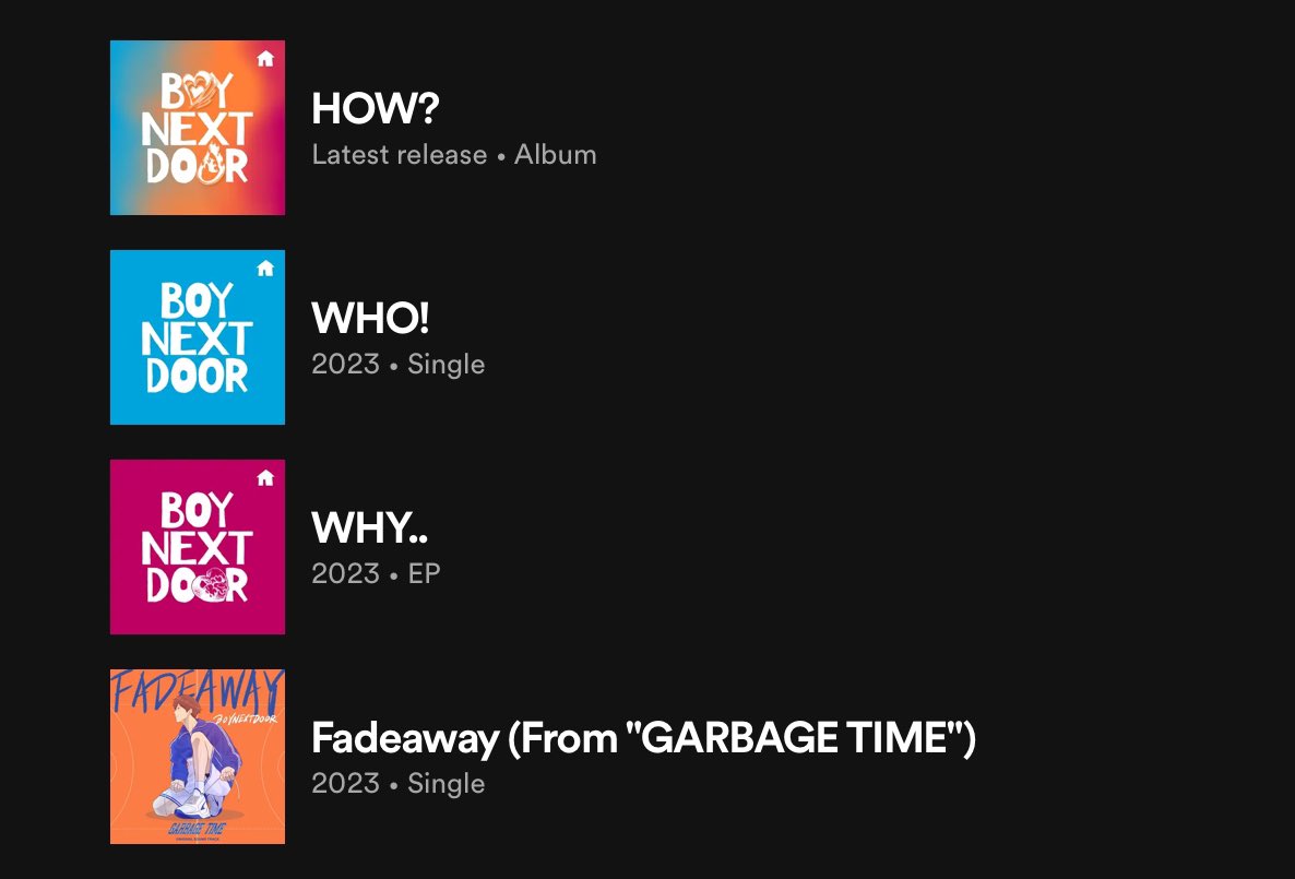 gongfourzzz's tweet image. boynextdoor has no skip discography 🩵🧡🩷