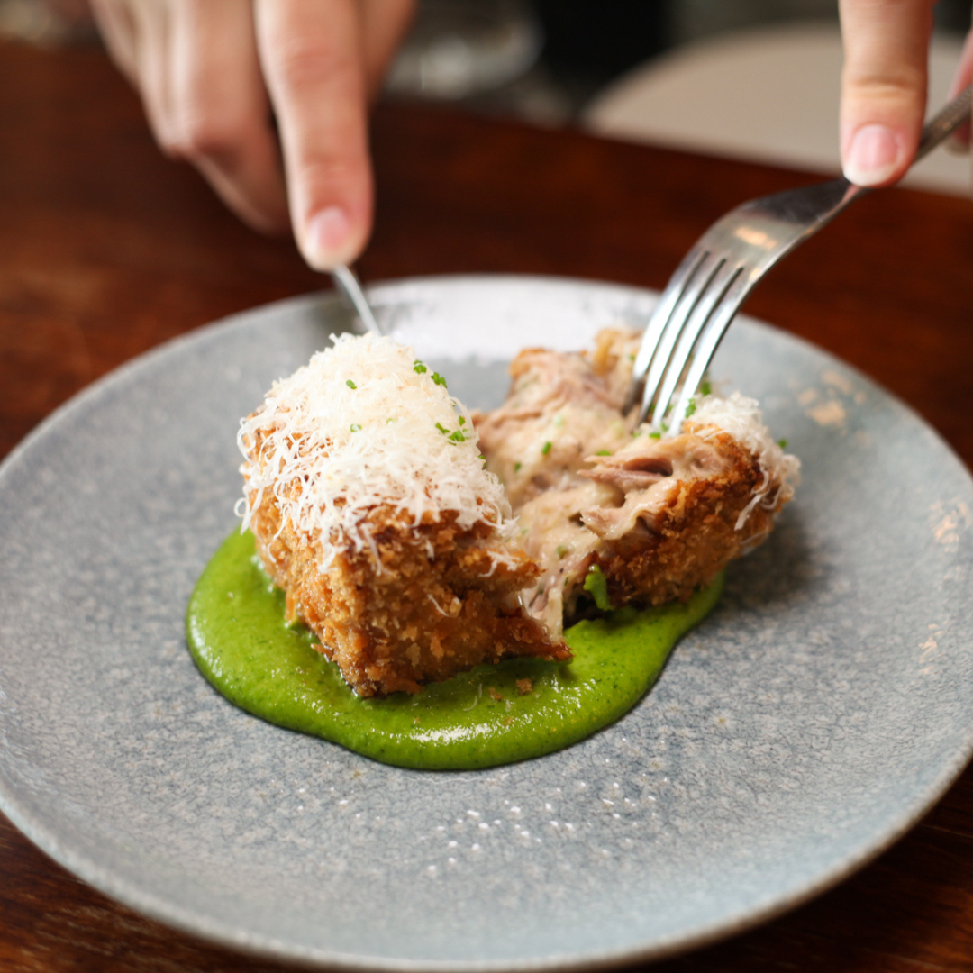 Our famous rabbit croquette is back on the menu. Served with wild garlic pesto. It’s the best of the best. Be quick so you don’t miss out on trying our most talked about dish. We’re back open tomorrow in London from 12pm and Hove from 5pm.