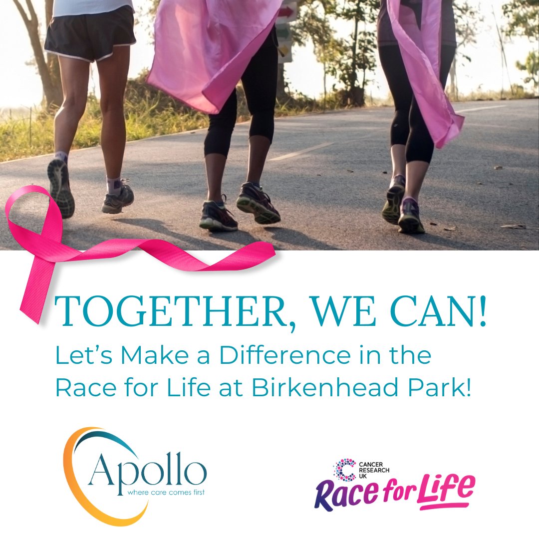 We're delighted to share some exciting news with you – we're gearing up for the Race for Life at Birkenhead Park this May, in partnership with Cancer Research UK. 🏃‍♀️🏃‍♂️

Fundraising page here: fundraise.cancerresearchuk.org/team/apollo-ca…

#RaceforLife #RaceforLife2024 #CancerResearchUK #Fundraising