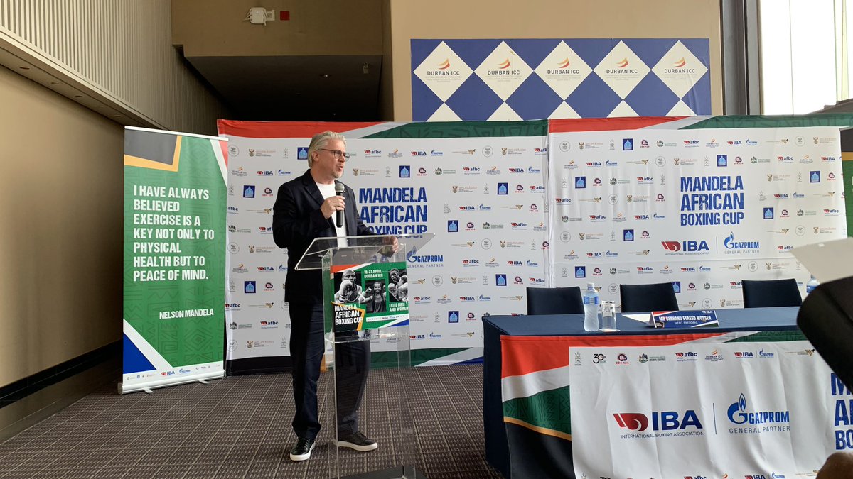 ZanoAzana's tweet photo. 2024 Mandela African Boxing media brief held at Durban ICC 15 April 2024
#MandelaAfricanBoxingCup
#InternationalBoxingAssociation
#CredibleSource
@IBA_Boxing https://t.co/Bpu8ku1tuR