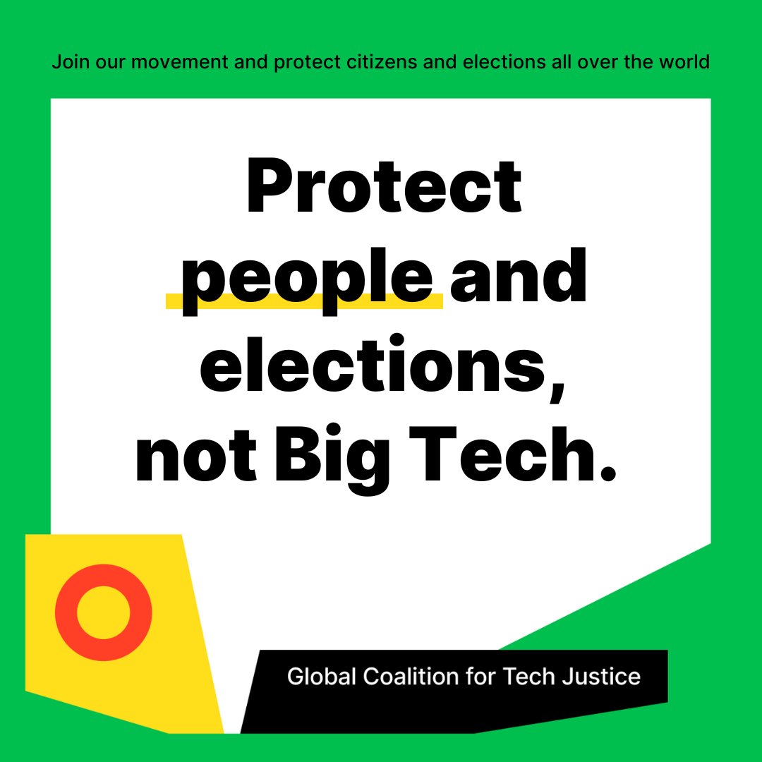 3 days before the Indian elections and Big Tech is failing. Want to know more?👇🏽 Tomorrow, join us & @GC_TechJustice, @Eko_Movement, @indiacivilwatch @LRCSouthAfrica will uncover failures to address online harms during elections! Watch here: youtube.com/@DigitalAction…