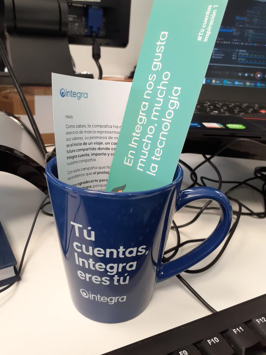 Quizá aún no lo sepas pero #IntegraTechnologySchool forma parte de #IntegraTecnologia
Somos un gran equipo y desde Corporativo nos han preparado un detalle muy bonito a cada uno porque cuidar a las personas que trabajan en tu equipo es algo fundamental 💙

#RRHH #TalentoHumano