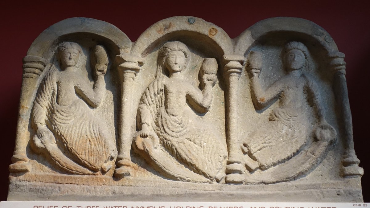 A wonderful Roman sculpture of three water nymphs from Chesters fort on Hadrian's Wall  #ReliefWednesday