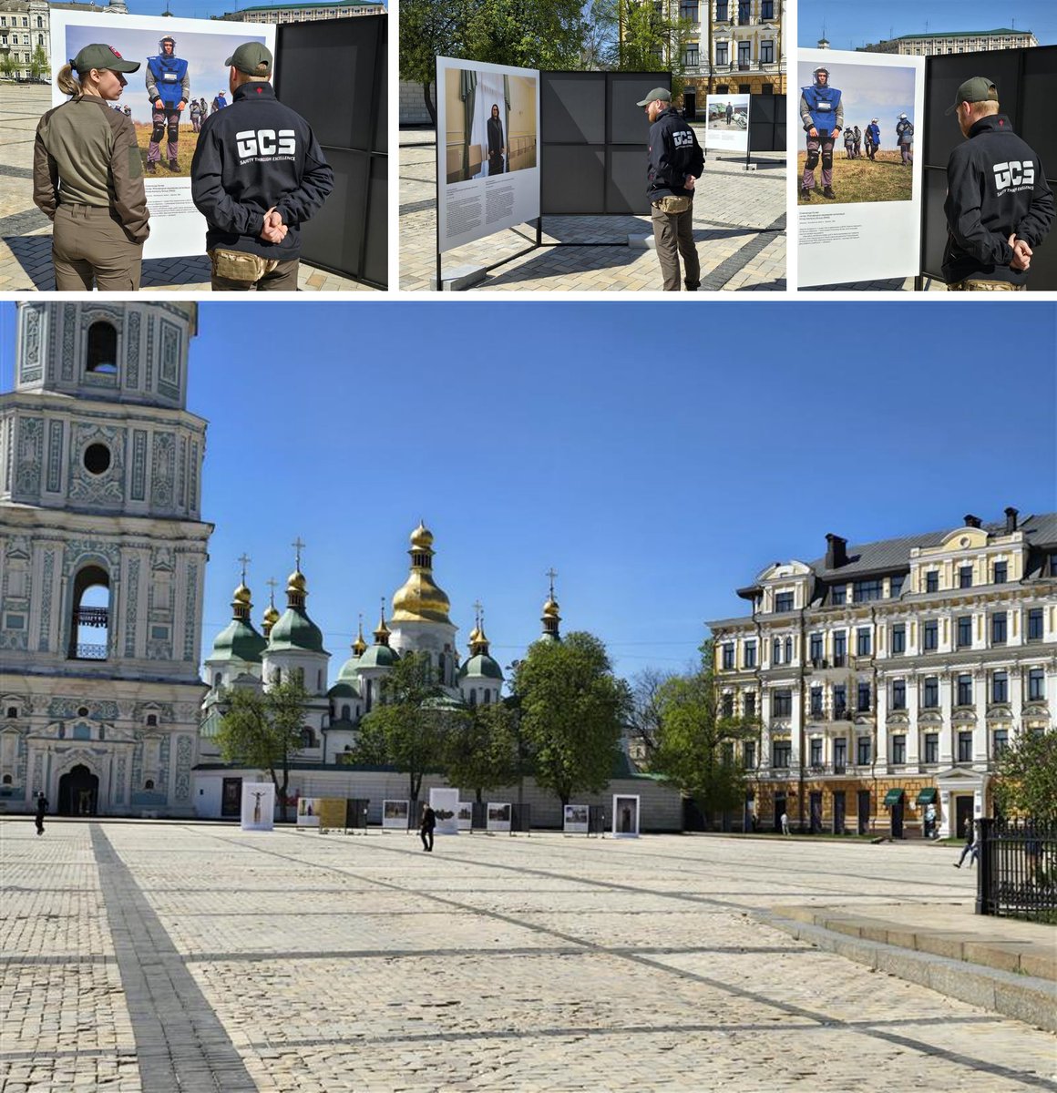 GCS' Ukraine team were moved by our visit to the @UNDP exhibition which runs until 19th April in 🇺🇦#Kyiv: 'Defining Futures: People, Tech and Teams for a Mine-Free Ukraine” by photographer Giles Duley MBE, dedicated to International Mine Awareness & Assistance Day #IMAD2024