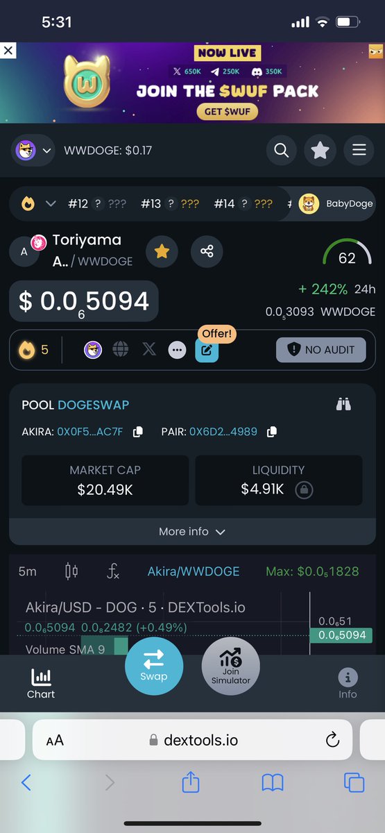 Next leg up Akira! 100% lp burnt ! Safe /ca 0x0f5b9a38e96602df618021f64d271f122cf9ac7f