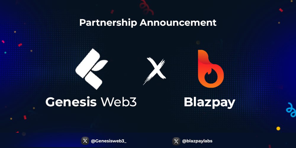 🚀 Exciting Partnership Announcement! 🌟We're thrilled to announce our partnership with @blazpaylabs! 🔥 Blazpay is an end to end  crypto financial platform that serves as a comprehensive financial hub for users, offering a wide array of services associated with