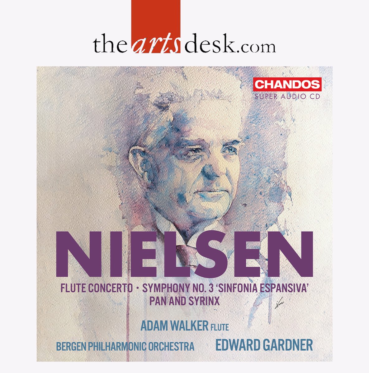 NEW REVIEW 🚨 Nielsen: Flute Concerto, Symphony No. 3, Pan and Syrinx ✨ '...Tremendous, in other words; if you've any friends or acquaintances who've not been bitten by the Nielsen bug, give them a copy of this disc. They'll thank you.' Listen now!👉lnk.to/CHSA5312FA