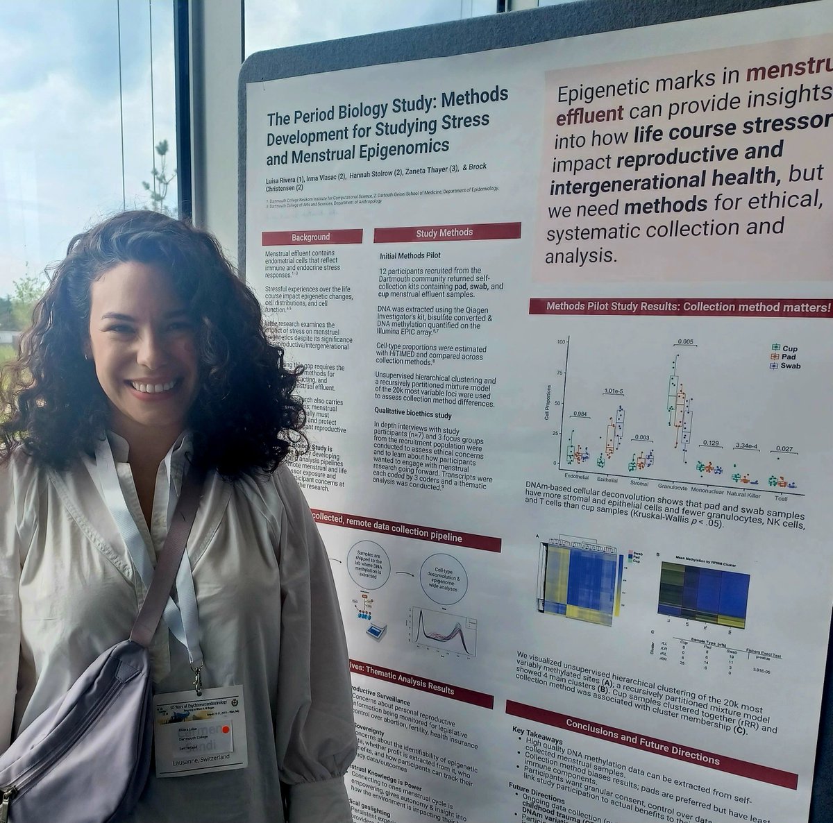 So proud to be presenting our work on participant centered ethics and self collection methods for studying stress and the menstrual epigenome. @GSRNet_