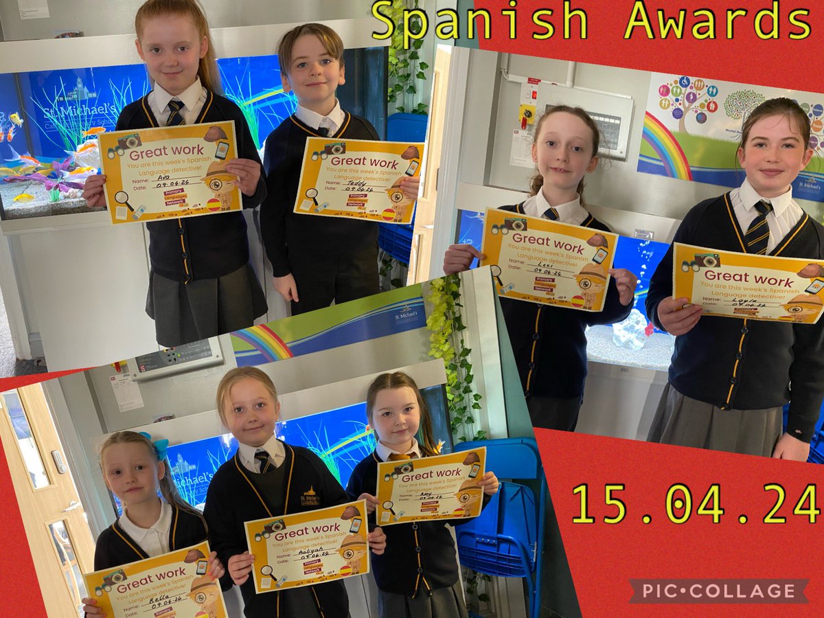 stmichaelscps's tweet photo. Congratulations to our Value winners and the winners of our Spanish award ☺️ https://t.co/tqCosC9K1J