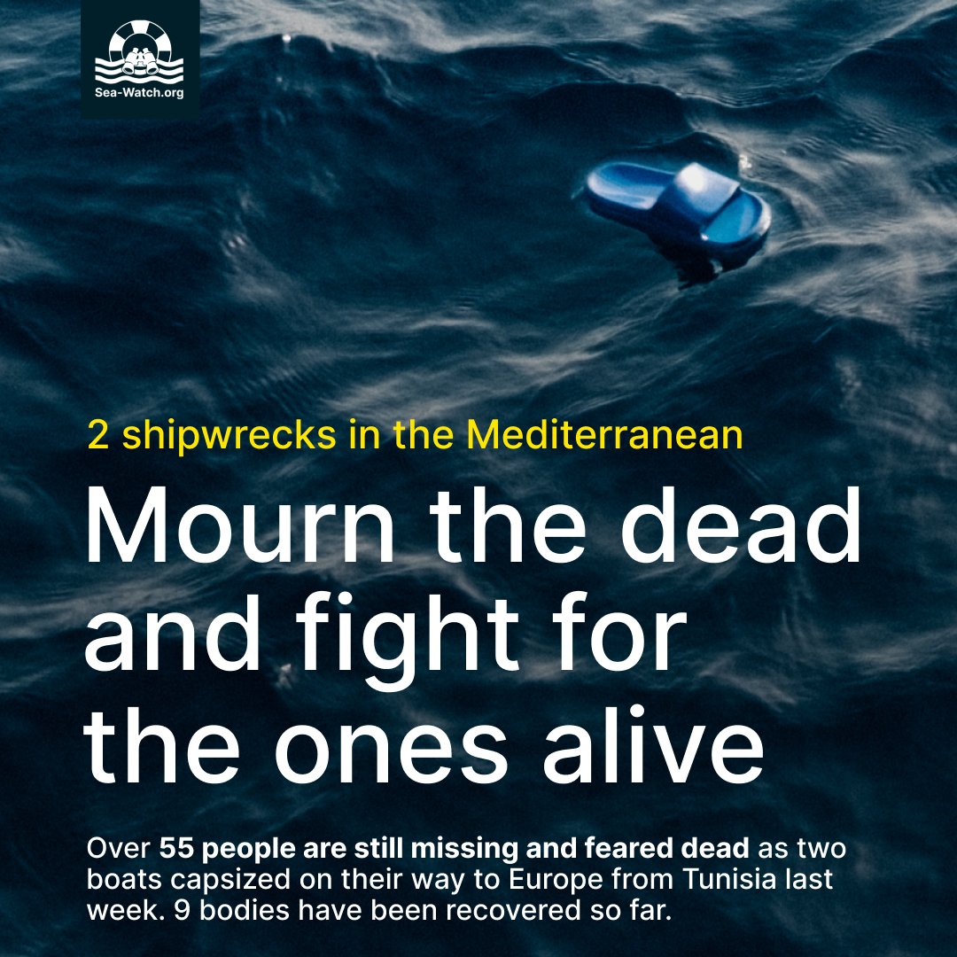 Two preventable shipwrecks resulted in the death of at least 9 people due to the EU's isolationist policies. Survivors landing in Lampedusa face hypothermia & trauma with stories of still missing kin. With over 55 still unaccounted for, how many more deaths until the EU confronts…