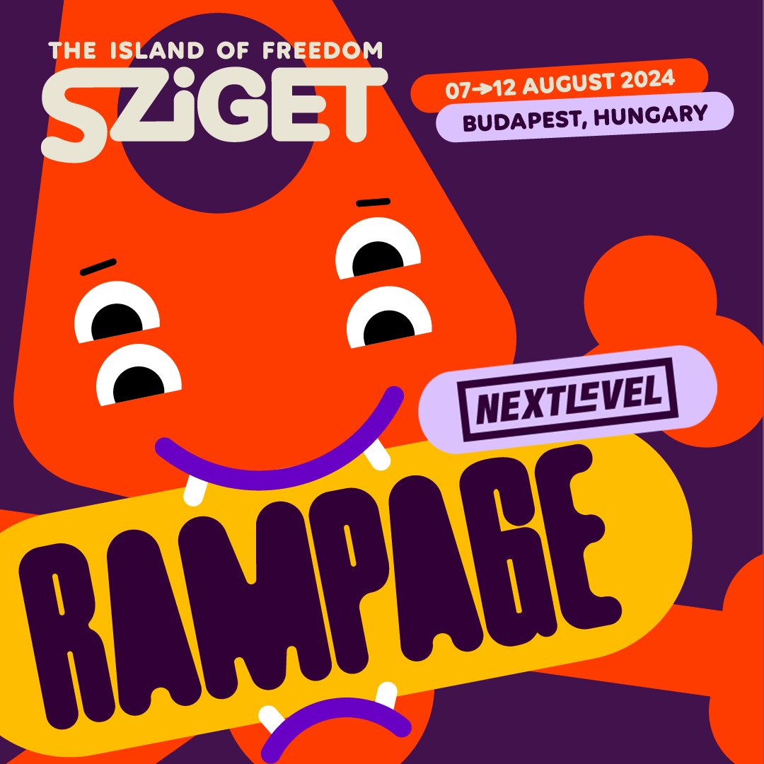 Rampage and Next Level Budapest are teaming up this year to throw a gigantic party at @szigetfestival ! The lineup will be revealed in the next few days! Don't miss this one 🔥