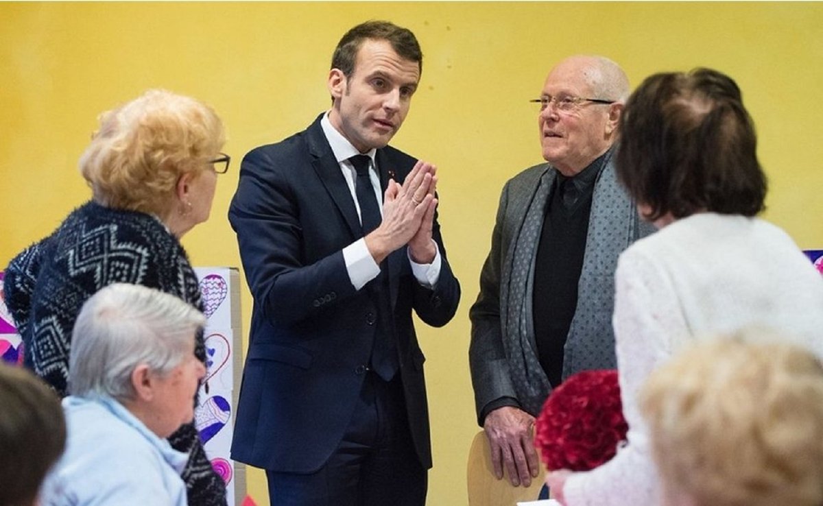 #Macron convainc ses vieux électeurs retraités, boomers de voter pour sa liste #Hayer le 9 juin pour les #Europeennes2024