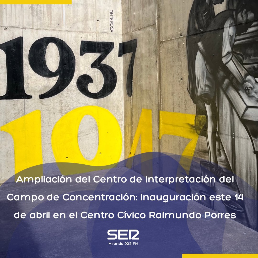Inauguración este domingo 14 de abril de la ampliación del Centro de Interpretación del Campo de Concentración de Miranda de Ebro, marcada por arte, historia y reflexión. #MemoriaHistórica #MirandaDeEbro