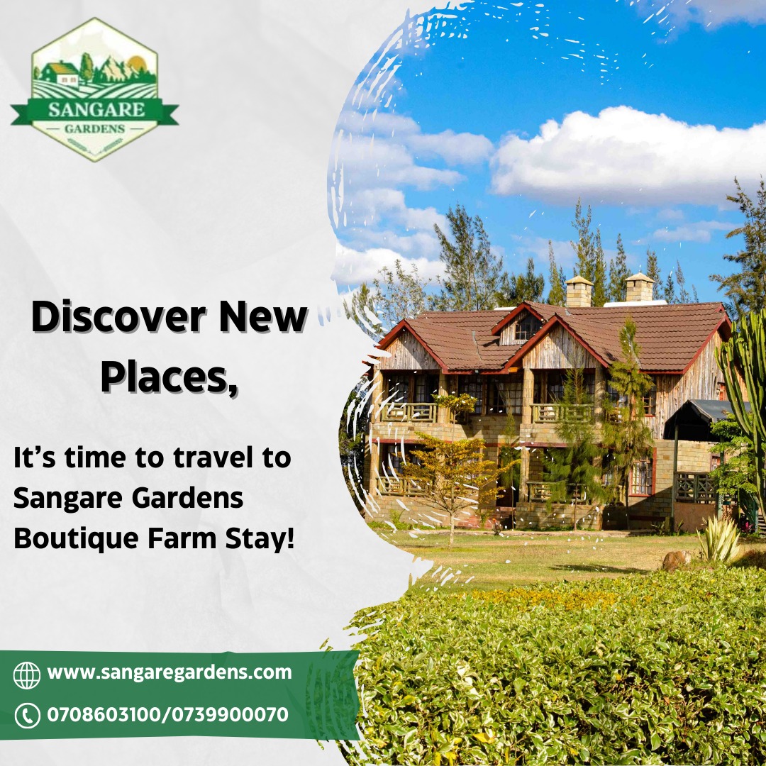 Savor the simple joys of life amidst lush greenery and rustic charm 💯. Discover Sangare Gardens Boutique Farm Stay, where memories are made 🤗.

Book with us today via 0708603100 or check out our website sangaregardens.com for more 😊.

#sangaregardens #sundayvibes