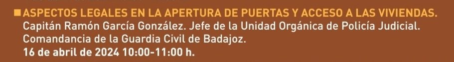 Mañana, mañana, mañana. Webinar de la Semana de la #Prevención de #Incendios #SPI24: Aspectos legales en la apertura de puertas y acceso a viviendas. Inscripción gratuita en aptb.org