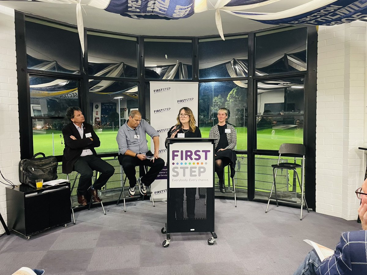 ‘Does drug checking just keep us trapped in minimising the harms of illicit drug use without challenging the broader political issues such as, why is there an illicit drug market in the first place and what can be done to end it?’
<a href="/Annie_Madden_/">Annie Madden (PhD) AO</a> <a href="/FirstSteptweets/">First Step</a>
