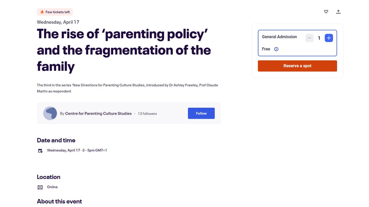 Why and how does policy across Europe fragment, not support, families? Join us this Weds., 3pm GMT, with @AshleyAFrawley and Prof Claude Martin @RosEdwards2 @SSPSSR @FRSjournal eventbrite.co.uk/e/the-rise-of-…