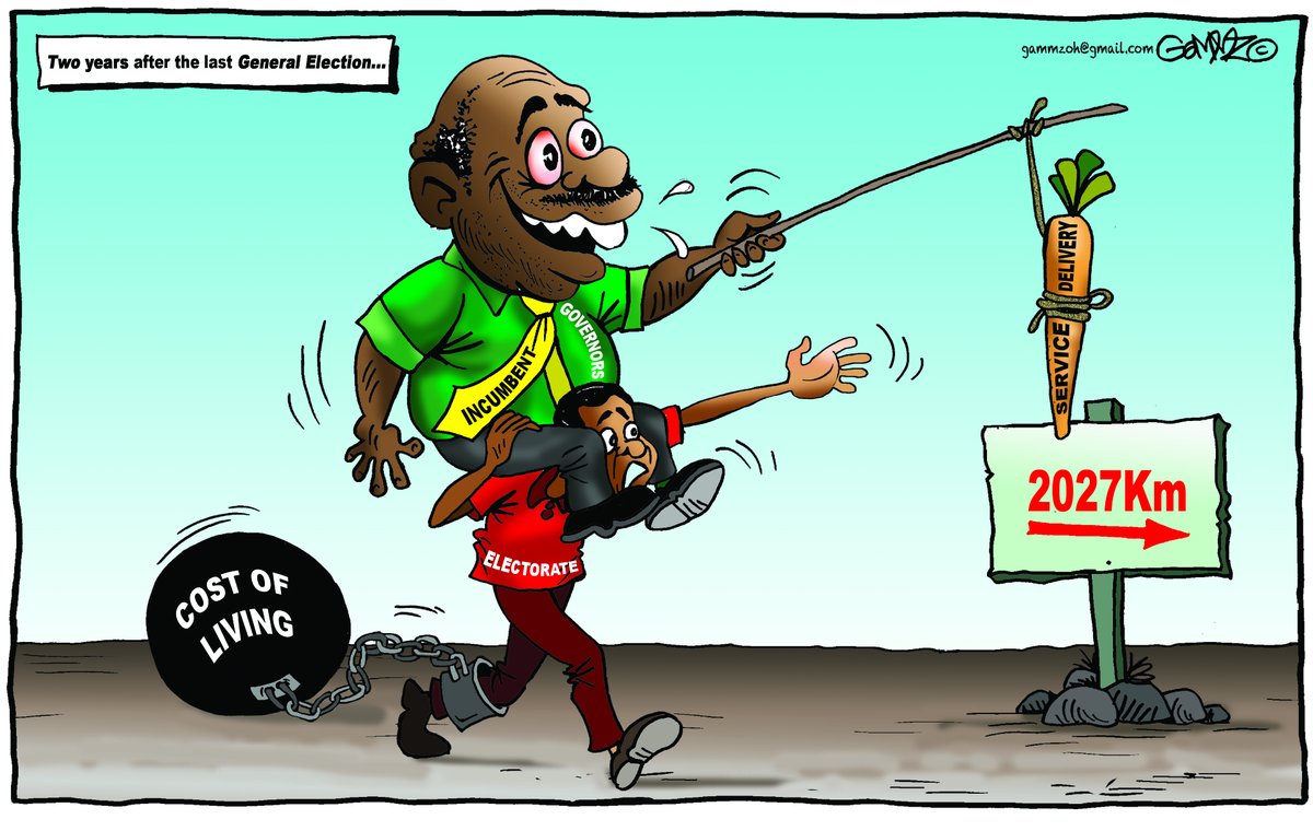 #OnlyInKenya From CAMPAIGN to COMEPAIN... Cartoon for @StandardKenya @KTNNewsKE @ktnhome_