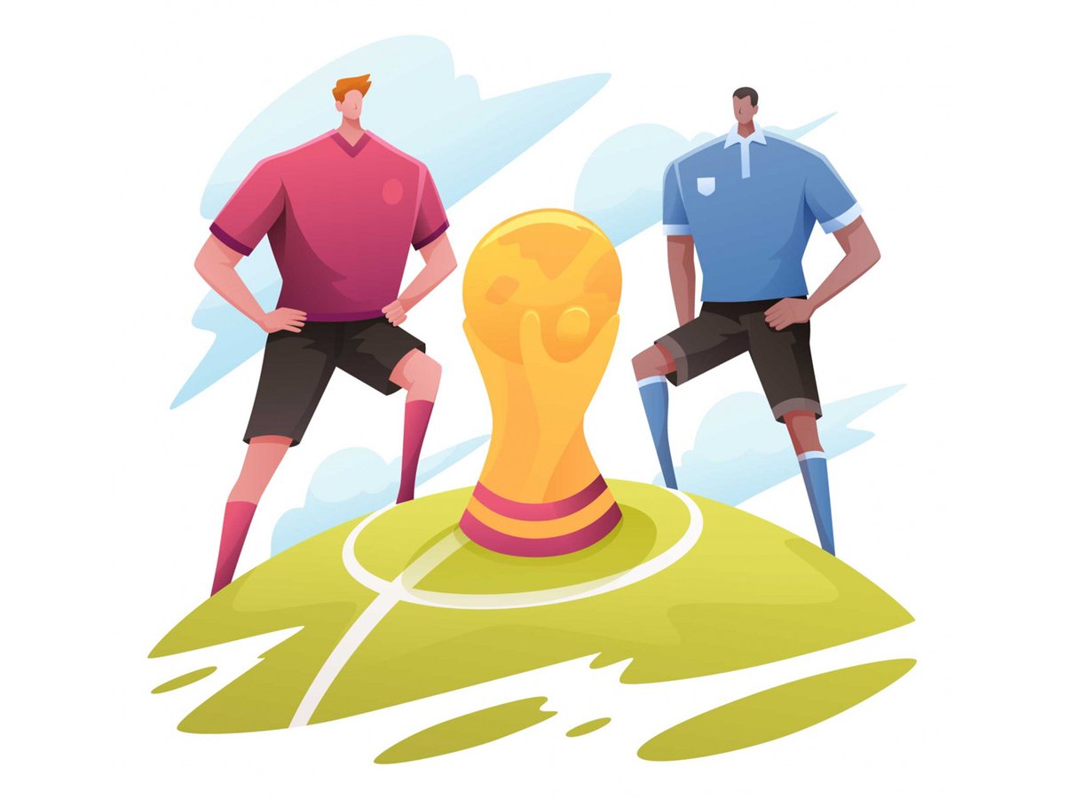 World Cup Race Illustration Download: graphicpear.com/world-cup-race… #illustration #graphicdesign #vectorillustration #freevector #freedownload