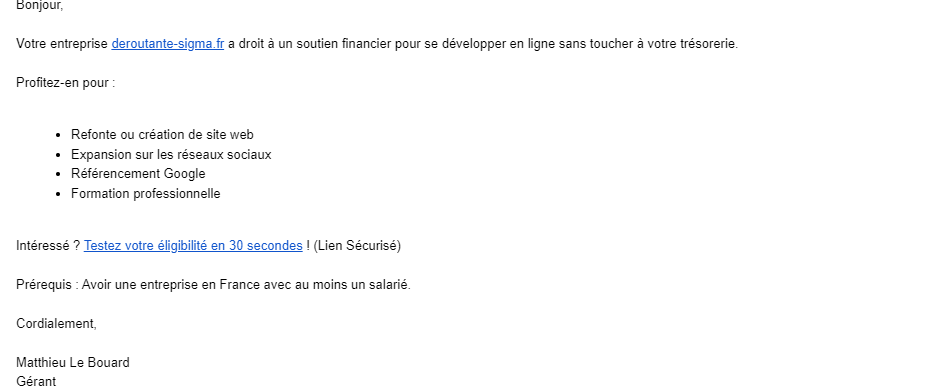 sigma_me's tweet photo. Parce que ces clowns d'entrepreneurs me saoulent. Voilà le génie du jour est le spammer de LB Agency
Comment lister tout ce que ce mec a fait de travers : 
- exploiter un fichier d'emails sans le qualifier 
- envoyer ce mail à un blog perso qui est inactif depuis 3 ans
[1/2] https://t.co/cej1JNI4zh