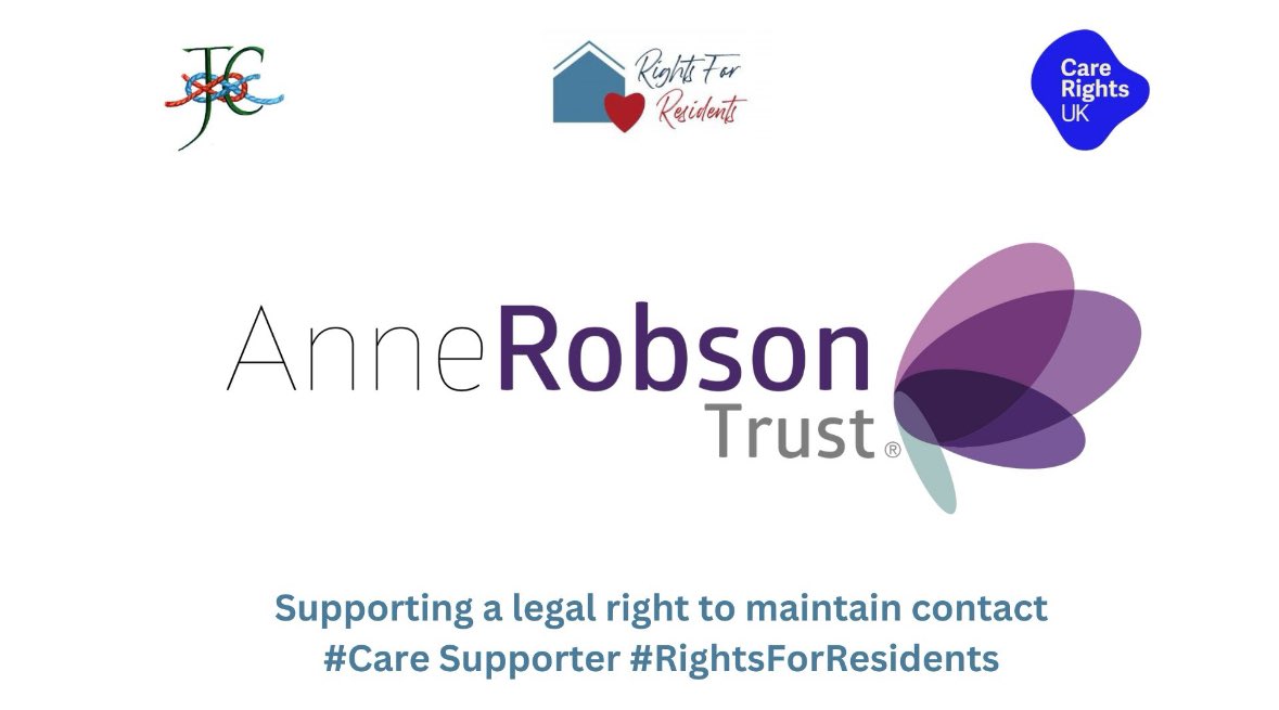 Thank you to the @AnneRobsonTrust for signing up and joining the 70 plus charities/organisations supporting #GloriasLaw - please have a look at their website to see the amazing work they do - we don’t want to die alone annerobsontrust.org.uk #RightsForResidents