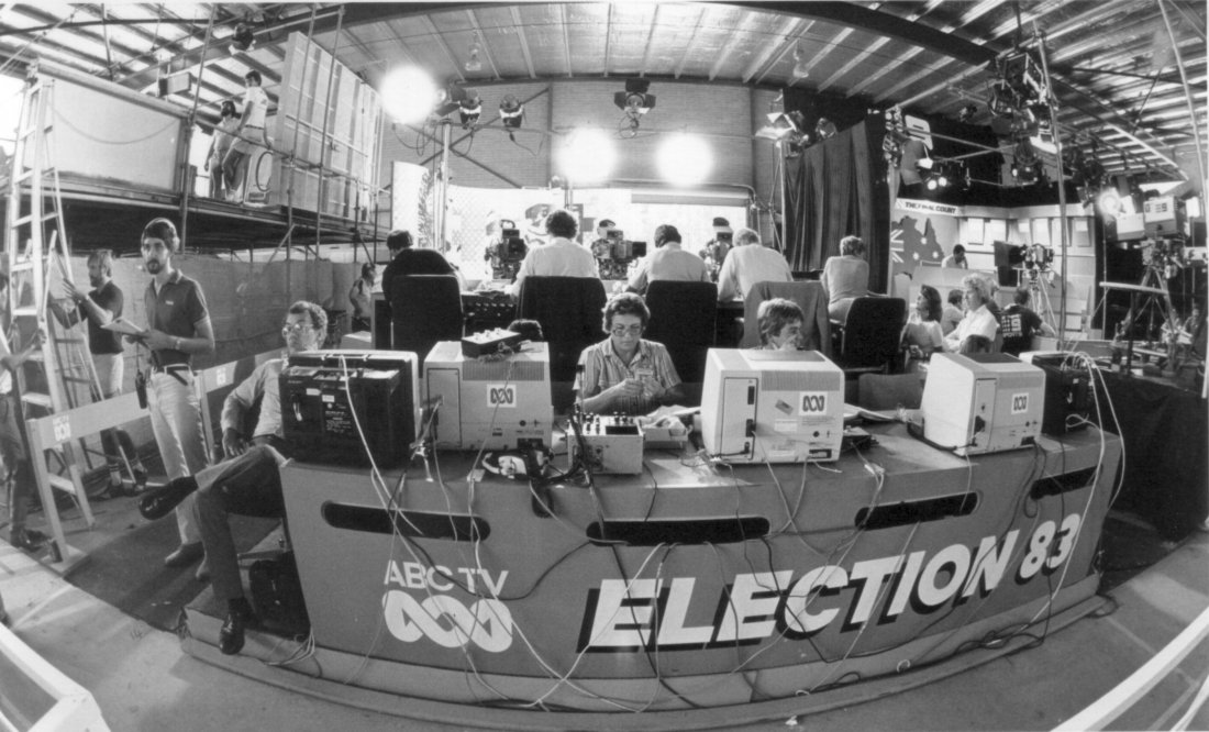 State of the art DEC VT100 terminals dominating desk space. And these days the set designers object to having laptops in shot!