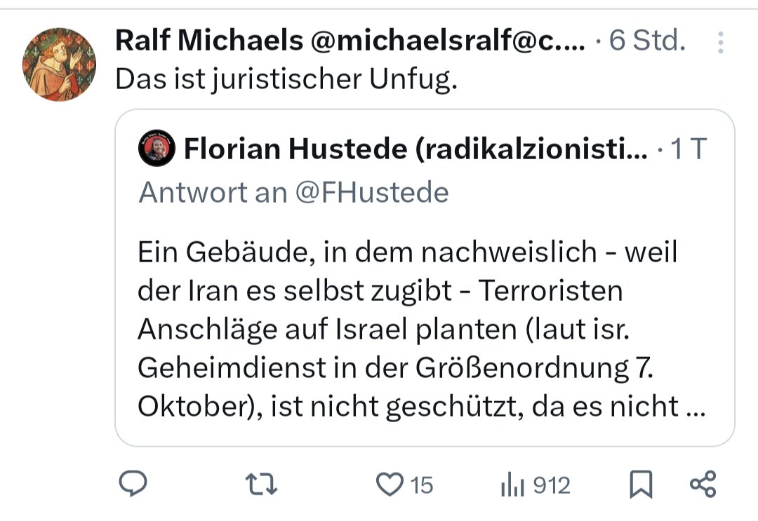 Der Wiener Völkerrechtler @RalphJanik sieht das allerdings ebenso wie @FHustede und nicht wie mein zivilrechtlicher Kollege @michaelsralf. Si tacuisses?