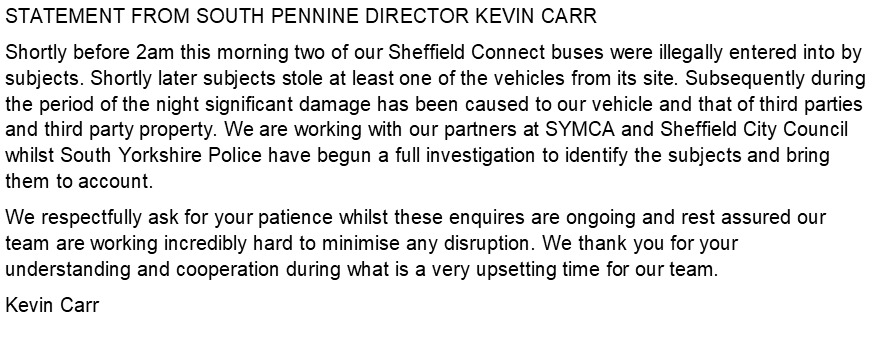 A statement from our Director Kevin Carr.