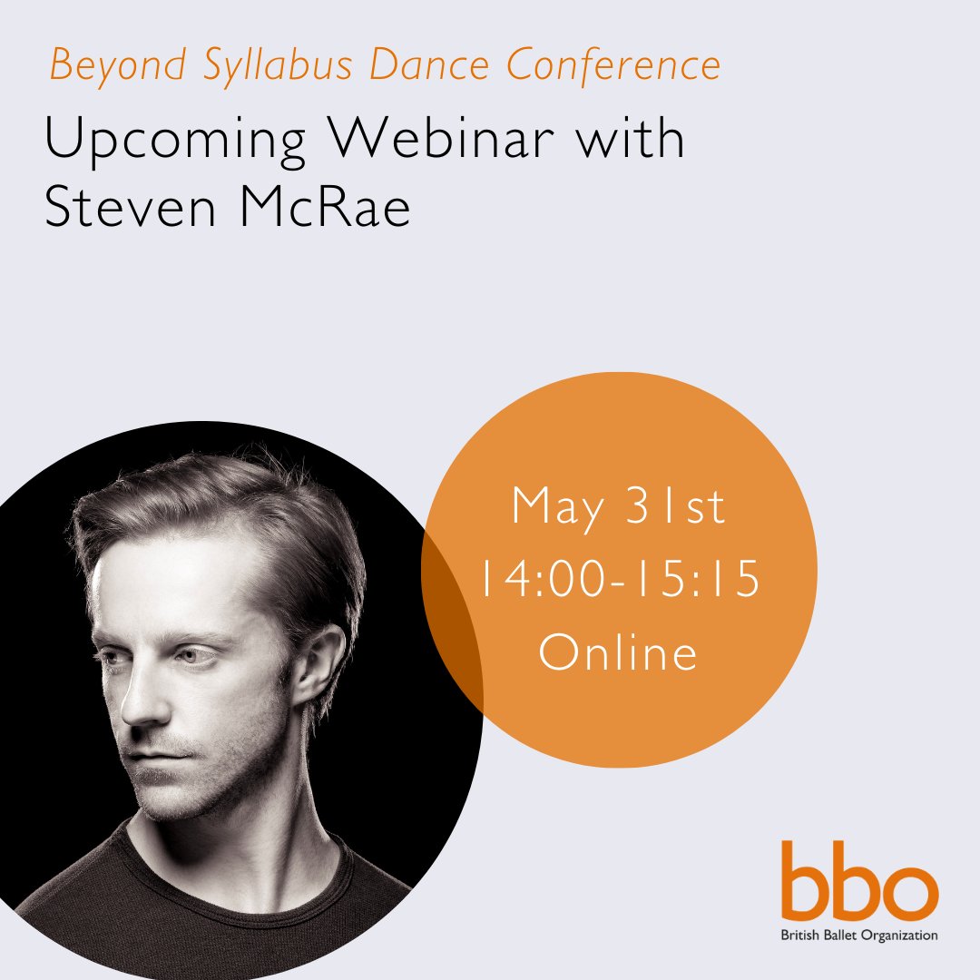 Upcoming Webinar with Steven McRae, discussing training across multiple dance styles and more! ⏰May 31st, online Register bbo.dance/event-details-…