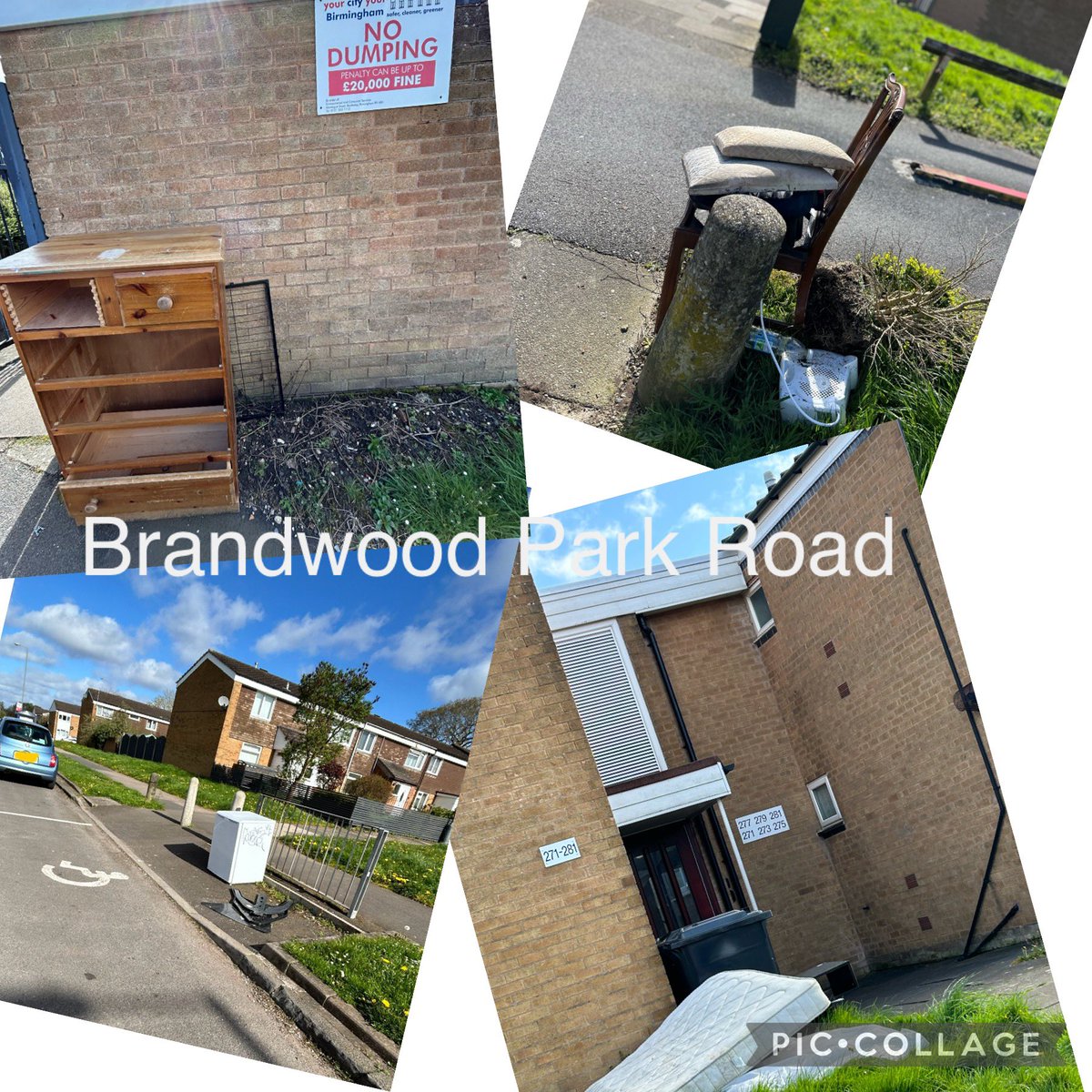 Just HAD to do it for me!
It has been so disheartening seeing the rubbish up Allenscroft & Brandwood Park Rd!
…. So… a solo mile, and 7 lots of flytipping reported and 4 bags full of litter! Soooo cathartic!
